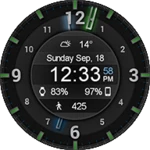 galaxy glow hd watch face android application logo